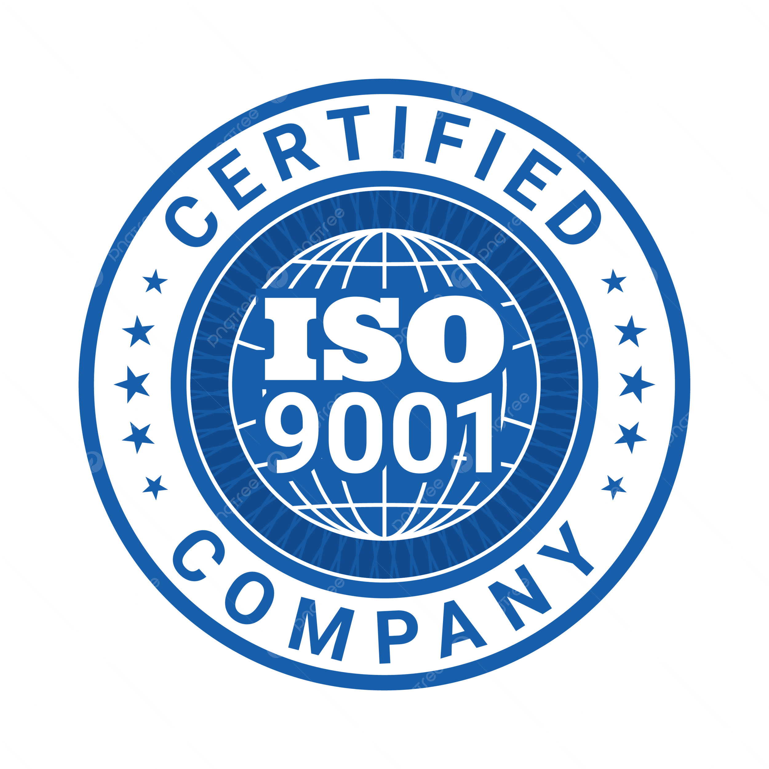 ISO 9001 certified company badge
