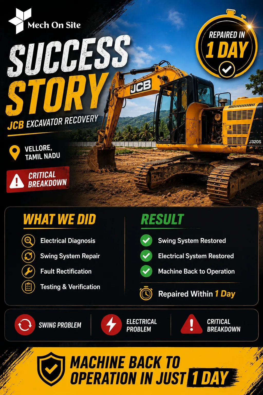 JCB Recovery & On-Site Repair